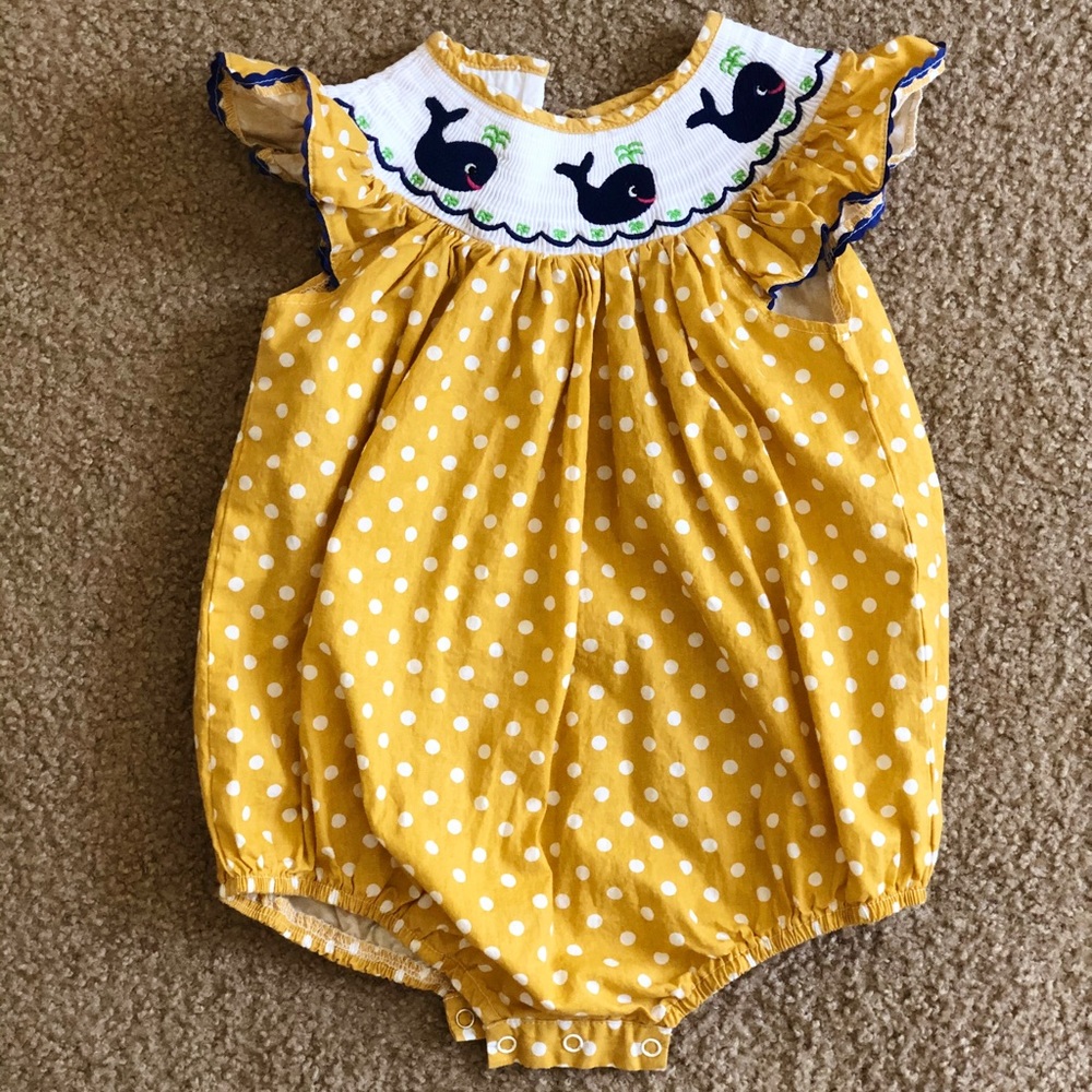Lil Cactus Smock Onesie